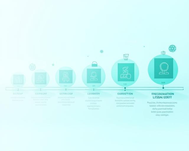 Línea de tiempo ilustrativa del proceso, desde la planificación hasta el soporte continuo